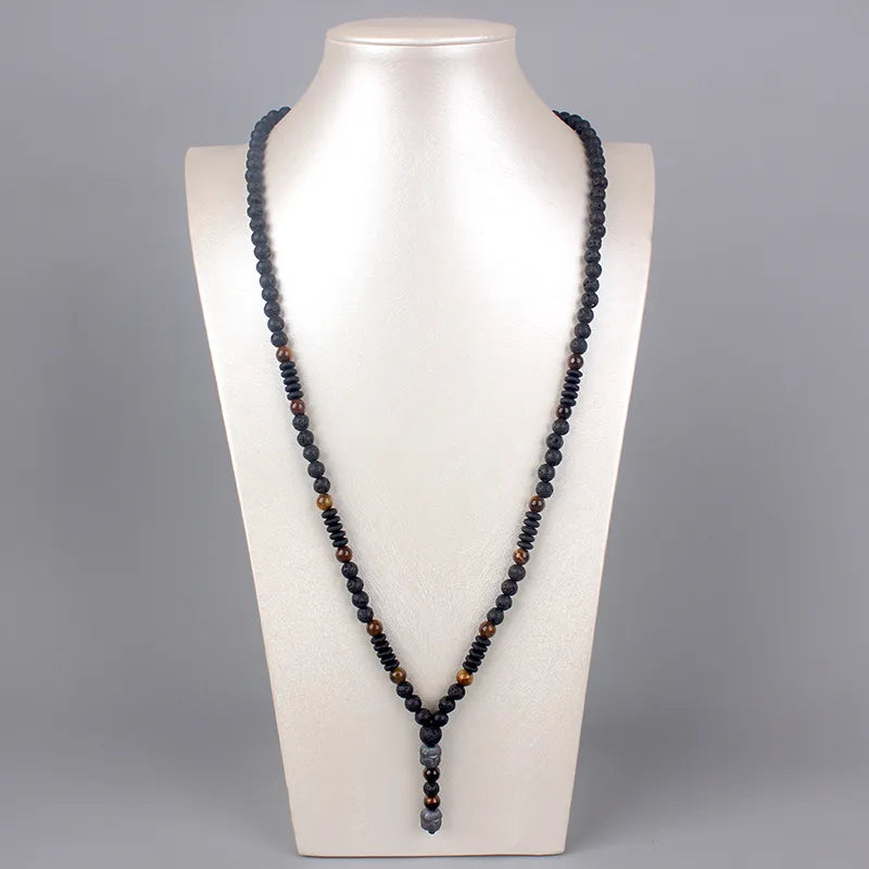 Beaded Gemstone Necklace